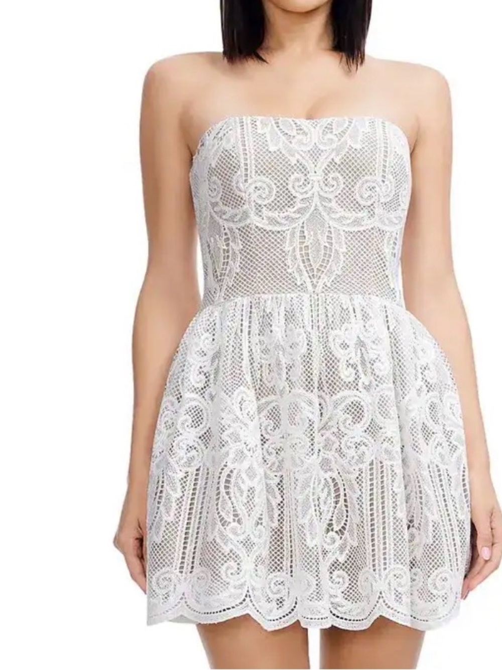 Dress the Population Sasha Embellished Strapless Minidress